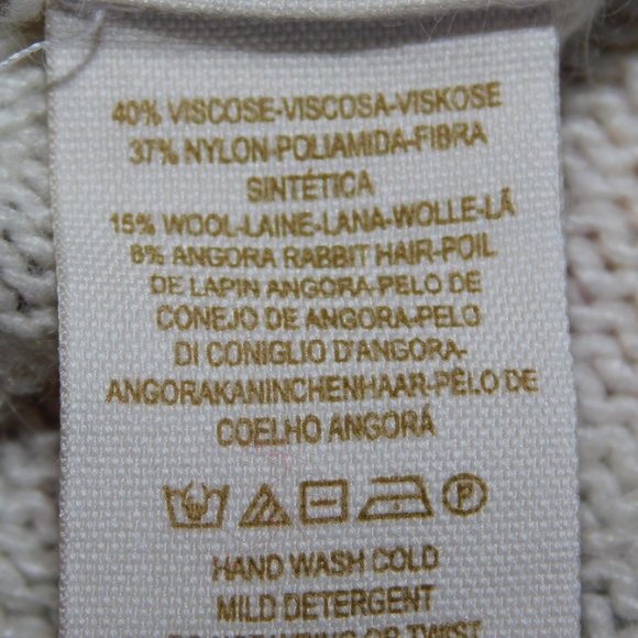 Free People Flower Bomb Womens XS Floral Wool Angora Hair blend Slouch Sweater - Picture 4 of 12